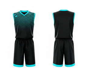 Conjunto de Uniforme de Baloncesto Personalizado, Jersey y Pantalones Cortos Sublimados de Secado Rápido, Transpirables, de Poliéster, para Hombre y Mujer - Product Image 3