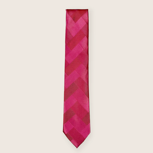 Corbata de Poliéster Geométrica Rosa Elegante Benon para Hombre |   Corbata de Diseño Premium |   Accesorios de Moda para el Cuello para Bodas y Eventos Formales - Product Image 3