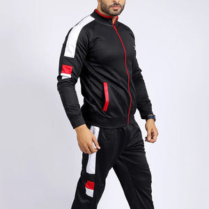 Chándal deportivo de alta calidad con cuello redondo y cremallera, nuevo diseño, informal, grueso, de 2 piezas, corte ajustado. - Product Image 6