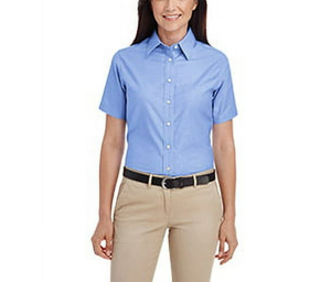 Blusa de Mujer al por Mayor 2027 OEM/ODM con Logotipo Personalizado, Transpirable, Corte Regular, con Botones, Estilo Casual, Manga Corta - Product Image 4