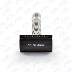 Rasoir de sécurité à double tranchant Manche en acier inoxydable Rasoir durable avec lames en acier inoxydable Rasage jetable pour le visage - Product Image 3