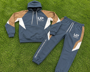 Ensemble de survêtement premium pour homme, bleu, avec sweat à capuche et pantalon de jogging, style streetwear personnalisé, tenue de sport décontractée et mode - Product Image 6