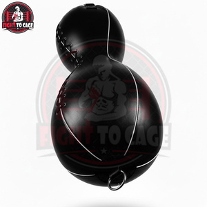 Sac de boxe double extrémité en cuir PU de haute qualité avec ballon de réflexe et câbles réglables pour la vitesse, la précision et la coordination - Product Image 4