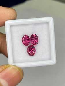 Turmalina Rosa Natural, Corte Ovalado, Par de Piedras Preciosas Sueltas, Facetadas, Alta Claridad, para Joyería, Venta al Por Mayor - Product Image 5