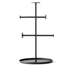 Expositor de Joyería de Metal Negro con Diseño Escalonado para Collares y Pulseras, Soporte de Escritorio con Acabado Mate Duradero - Product Image 2