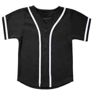 Maillot de baseball élégant personnalisé, T-shirts de compression à manches courtes 100 % polyester antibactérien, uniforme OEM grande taille avec logo frontal - Product Image 2