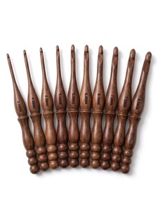 เข็มโครเชต์ไม้ทำมือรักษ์โลกพร้อมด้ามจับมุก สำหรับงานถักโครเชต์ งานฝีมือ ศิลปะพื้นบ้าน ของตกแต่งบ้าน ของสะสม งานหัตถกรรม - Product Image 3