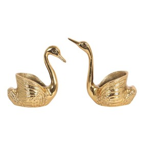 Decorative Swan Candle <b>Holder</b> Set – Metal <b>Tealight</b> <b>Holders</b> for Home Decor, Wedding Table & Gift Set - Product Image 3