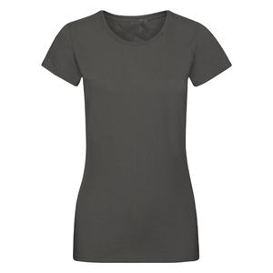 T-shirt décontracté pour femmes, col en V, grande taille, séchage rapide, coton et polyester, été, longueur courte, broderie imprimée, bouton, couleur grise - Product Image 3