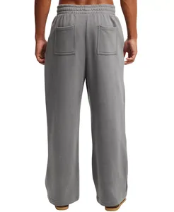 Pantalones Deportivos Casuales para Hombre, Cintura Media, Corte Holgado, Pierna Recta, Cierre con Cordón, Algodón/Poliéster, Peso Medio, Cómodos y Holgados - Product Image 2