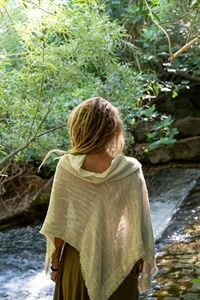 Poncho de Algodón Transparente y Ligero para Mujer, Talla Única, Estilo Bohemio, para Verano, Casual y Elegante - Product Image 4