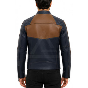 Classic <b>Racer</b> <b>Jacket</b> Featuring Modern Fit And Comfortable Design For Motorcycle Enthusiasts Outdoor Activities And Daily Wear - Product Image 4