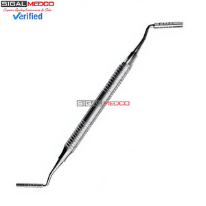 Condensador de injerto óseo dental manual de acero inoxidable alemán de calidad premium, calibre de profundidad de 7.25 pulgadas, 3.3MM 4MM, implante liso - Product Image 5