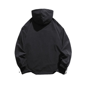 Sweat-shirts personnalisés en coton French Terry pour hommes et femmes, thermiques, surdimensionnés, épais, avec impression sérigraphique et fermeture éclair - Product Image 2