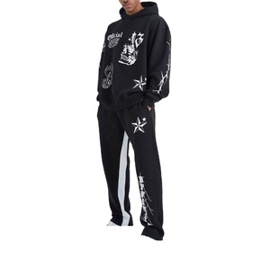 Pantalones Deportivos de Alta Calidad, Gruesos, Ecológicos, Apilados, Conjuntos Deportivos para Adultos, Logotipo con Impresión Digital, Ropa Urbana, Tallas Grandes - Product Image 1