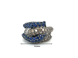 Anillo de compromiso Glam para mujer con diamantes en pavé, certificado IGI, de aleación, con piedra de nacimiento de mayo - Product Image 3
