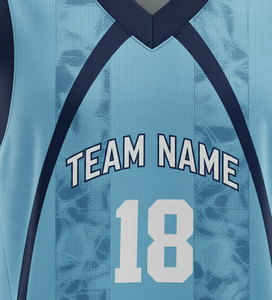 Ensemble d'uniformes de basket-ball personnalisés imprimés en gros |   Maillots d'équipe de club unisexes sans manches, nom d'équipe personnalisé |   Respirant et à séchage rapide - Product Image 6