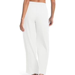 Pantalones de Mujer para Otoño e Invierno, Casuales, Holgados, de Cintura Alta Elástica, de Algodón, de Pierna Ancha, Rectos, Largos - Product Image 3