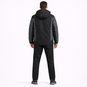 Chaqueta ligera impermeable de nailon Defender para entrenamiento de fútbol, con diseño de bloques de color, cortavientos, para actividades al aire libre, para hombre. - Product Image 2