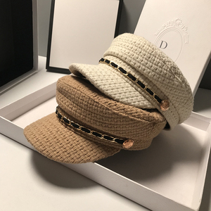 Private Label Leather Patch Fiddler <b>Cap</b> Custom Woven Tag Marine Hat ODM Wholesale <b>Vintage</b> Fiddler <b>Cap</b> Custom Color Fisherman - Product Image 6