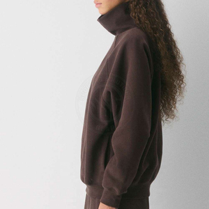 Women <b>Mock</b> <b>Neck</b> Sweatshirt Warm Knit Fabric Pullover <b>Top</b> For Winter Casual Wear Daily Fashion Use Women <b>Mock</b> <b>Neck</b> Sweatshirt - Product Image 6