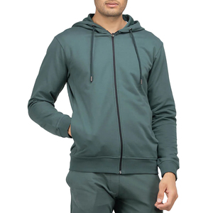 Sudadera con Capucha Premium de Algodón 100% de 440G, con Cremallera Completa, Oversize, Bordada, Ecológica, para Hombre, OEM ODM - Product Image 3