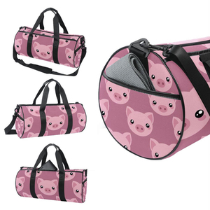 Modern Galaxy Geometric Pattern Polyester Duffle <b>Bag</b> with Adjustable Strap Zipper Closure <b>20L</b> Capacity for Unisex Sports Use - Product Image 1