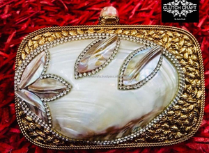 En gros mère de poire cristal strass pochette dames soirée sac à main mariée coquille fête sac à main par l'artisanat de luxe - Product Image 5