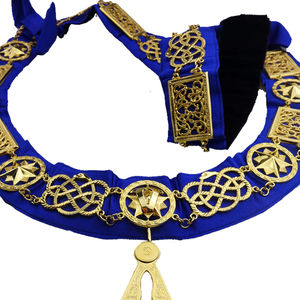 Chaîne de collier d'officier du Chapitre de l'Arche Royale, triple collier de regalia maçonnique, chaîne de collier d'officier de l'Arche Royale, service OEM - Product Image 6