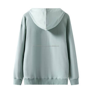 Vente en gros M056 Sweats à capuche unisexe en éponge de haute qualité 300GSM avec fermeture éclair complète presse à chaud à sublimation pour l'hiver - Product Image 2