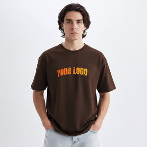 T-shirt oversize pour homme, style streetwear, coupe ample, tissu respirant, confortable, vêtement décontracté pour l'été et vente en ligne - Product Image 4