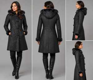 Veste en fausse fourrure pour femme, vêtement d'extérieur chaud pour l'hiver, doublure en fausse fourrure, fermeture éclair sur le devant, manches longues, intérieur doux, col confortable - Product Image 5