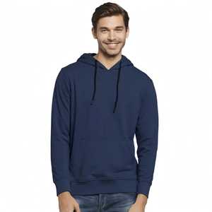 Sudadera con Capucha para Hombre, Color Morado Claro, Corte Regular, Informal, con Bolsillo Delantero - Product Image 4