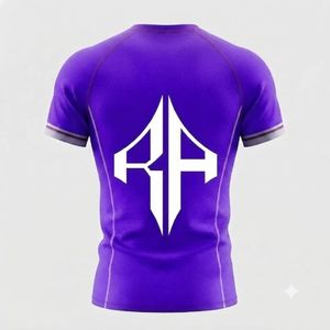 Nueva Camiseta Rash Guard de MMA para Adultos con Logotipo Blanco, Material Spandex/Poliéster, Impresión por Transferencia de Calor RIVIAN ATLANTIC - Product Image 3