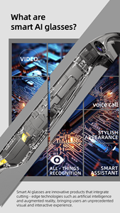 Lunettes Intelligentes G300 AI avec Caméra HD Anti-tremblement 800W, Vidéo 4K, Étanchéité IP68, Assistant Vocal et Musique pour la Vie Quotidienne et l'<span class=keywords><strong>Exercice</strong></span> - Product Image 5