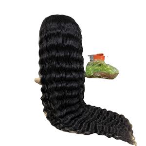 Pelucas de cabello humano de encaje para mujeres negras, venta al por mayor, cabello virgen de VietNam, peluca Frontal de encaje transparente - Product Image 1