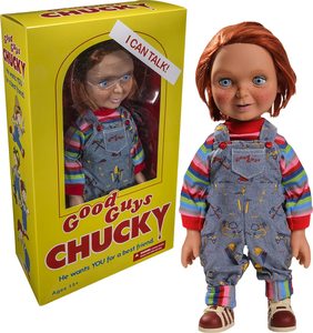 Muñeco de Personaje de Terror con Cabello Rojo, Camisa a Rayas y Overol de Mezclilla, Figura Coleccionable para Exhibición - Product Image 2