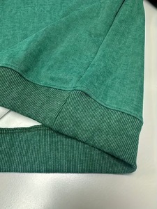 Sweat-shirt à capuche en molleton vert pour homme, coupe classique, couleur unie, décontracté, pour l'automne, avec poche, tricoté, 100% coton, respirant - Product Image 5