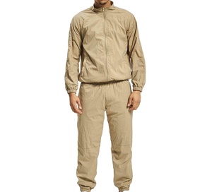 Ensemble de survêtement d'hiver personnalisé pour homme, coupe-vent, poids moyen, respirant, pour le sport et la course, avec veste zippée et pantalon de survêtement uni - Product Image 5