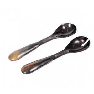 Cucharas para Servir Ensaladas Ecológicas de Cuerno de Búfalo, Estilo Americano, Último Diseño, Decoración de Mesa para Banquetes y Fiestas, Juego de Cubiertos para Cocinar - Product Image 4