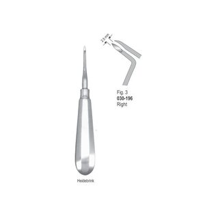 Chirurgische Zahnwurzelheber Schlemmer Fig.3 Rechts |   Edelstahl-Zahnextraktionsinstrumente |   CE-zertifiziert - Product Image 1