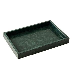 Elegante Plato de Resina con Efecto Mármol y Rayas Coloridas, Bandeja Decorativa Hecha a Mano con Asas Únicas - Product Image 4