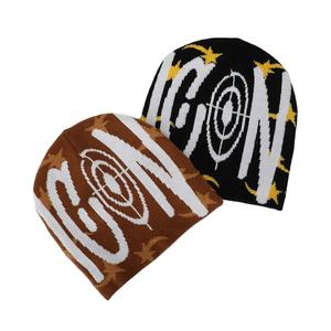 OEM Fabricante de logotipo personalizado Hiphop Streetwear de punto Beanie Furry Fuzzy Mohair Beanie Sombrero de invierno - Product Image 1