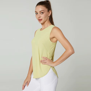 Débardeur tricoté sans manches pour femme, col rond, couleur unie, respirant, minimaliste, longueur standard, qualité supérieure - Product Image 2