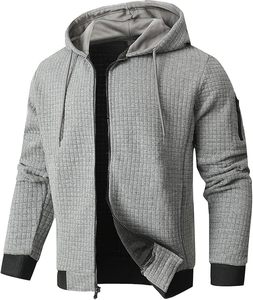 Pull à capuche unisexe élégant pour homme, en polaire, respirant, coupe-vent, 100 % coton, uni, teint numérique, écologique, coupe ample - Product Image 3