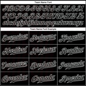 Maillot de baseball authentique noir et noir-blanc entièrement personnalisé avec impression par sublimation, design personnalisé, couleurs du logo - Product Image 3