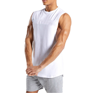 Débardeur Homme Sport Décontracté Fitness Gym Col V Sans Manches Personnalisé Respirant Écologique Séchage Rapide Couleur Unie Tricoté - Product Image 4