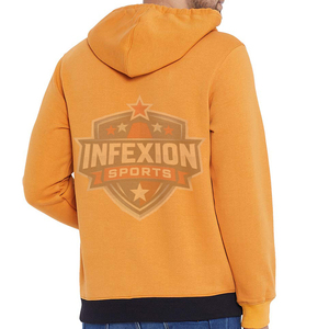 Sweat à capuche color block pour homme, coupe classique, pull décontracté en polaire avec poche, idéal pour l'automne - Product Image 5