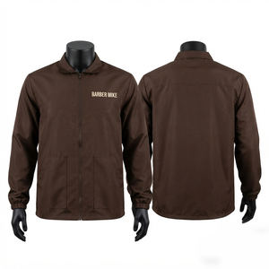 Chaqueta de Barbero Unisex Premium de 180 GSM, Poliéster y Spandex, Negra, con Panel Princess, Sin Mangas, Bordado Personalizado, Transpirable - Product Image 1