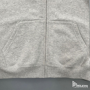 เสื้อฮู้ดซิปผู้ชายพิมพ์ลายตามสั่ง 450 GSM ทรงโอเวอร์ไซส์ ทรงบ็อกซี่ ผ้าฟลีซคุณภาพสูง ผลิตในปากีสถาน - Product Image 4